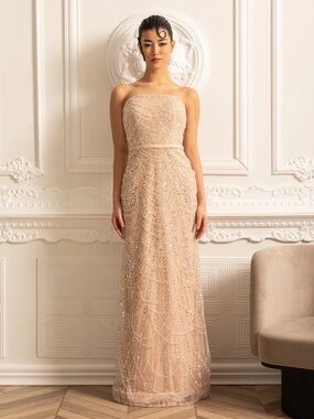Sierra Darien | Beaded Cape Gown